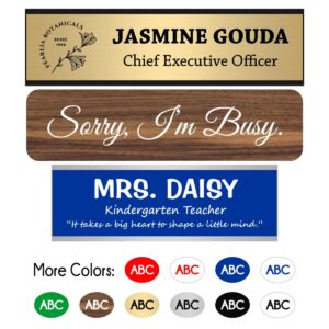 Engraved Plastic Desk & Door Plates