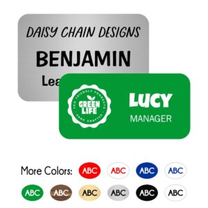 Engraved Plastic Name Badges