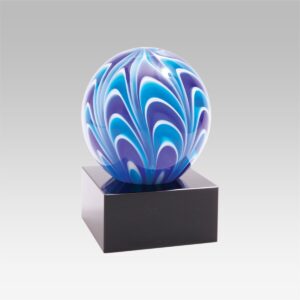 Feather Sphere Art Glass