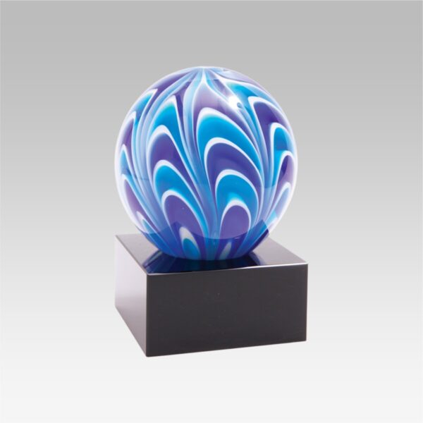Feather Sphere Art Glass