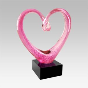 Heart Art Glass