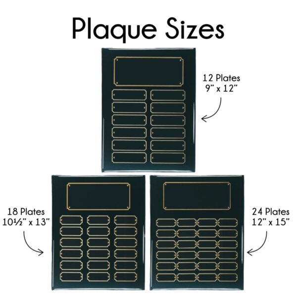 Black Piano Finish Perpetual Plaque - Image 2