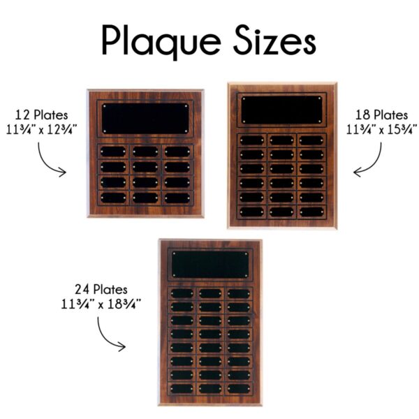Cherry Finish Perpetual Plaque - Image 2