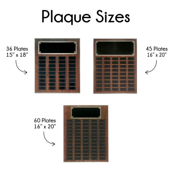 Cherry Finish Perpetual Plaque - Image 3
