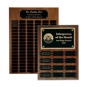 Genuine Walnut Perpetual Plaque