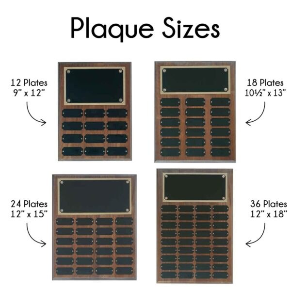 Genuine Walnut Perpetual Plaque - Image 2