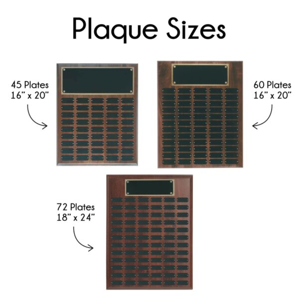 Genuine Walnut Perpetual Plaque - Image 3