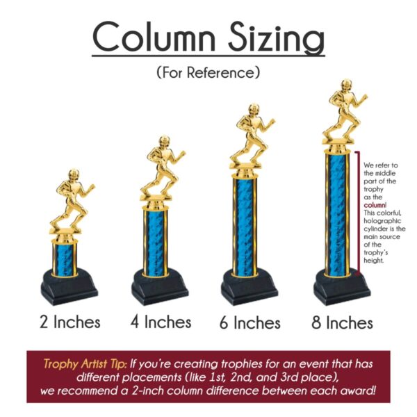 Custom Insert Figure on Wide Column Trophy - Image 2