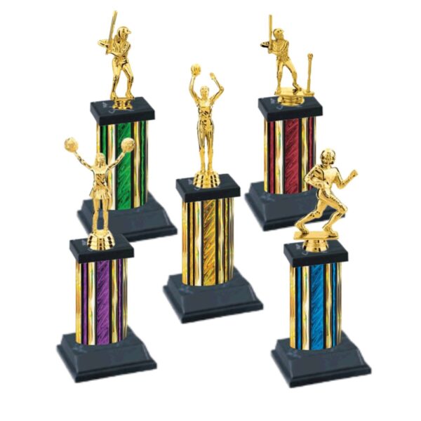 Figure on Wide Column Trophy