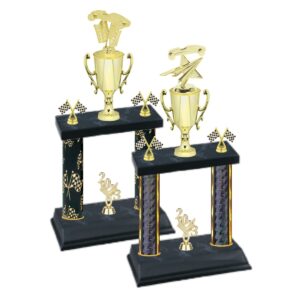 Pinewood Derby Two-Tier Trophy