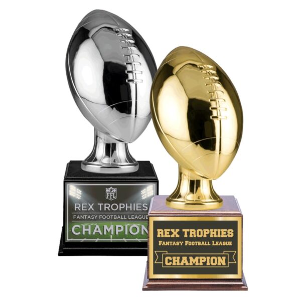 Chrome Football Style Fantasy Football League Perpetual Trophy