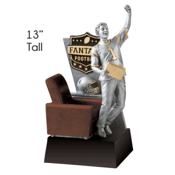 Couch Champ Style Fantasy Football League Perpetual Trophy - Image 2