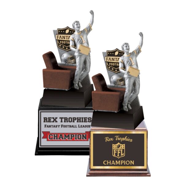 Couch Champ Style Fantasy Football League Perpetual Trophy