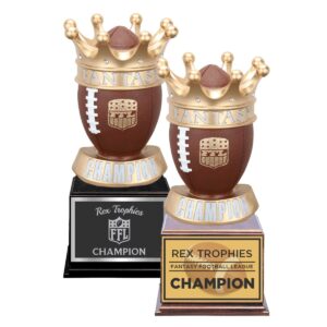 Crown Style Fantasy Football League Perpetual Trophy