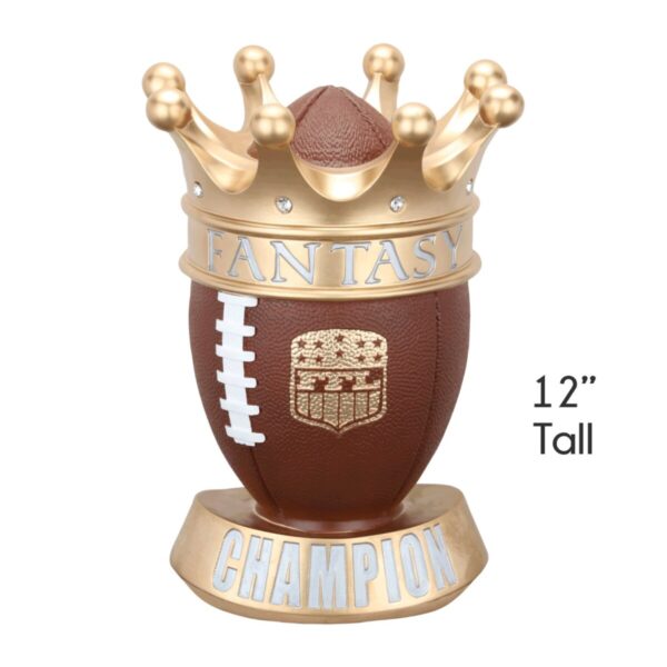 Crown Style Fantasy Football League Perpetual Trophy - Image 2