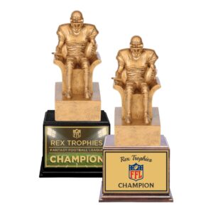 Golden Armchair Style Fantasy Football League Perpetual Trophy