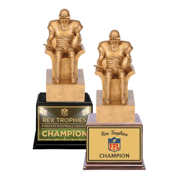Golden Armchair Style Fantasy Football League Perpetual Trophy