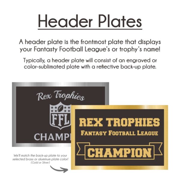 Couch Champ Style Fantasy Football League Perpetual Trophy - Image 5