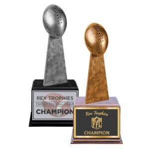 Lombardi Style Fantasy Football League Perpetual Trophy
