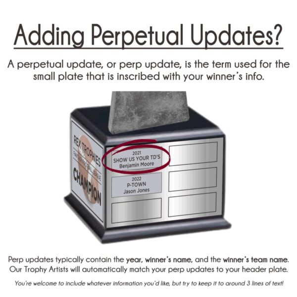 Couch Champ Style Fantasy Football League Perpetual Trophy - Image 11