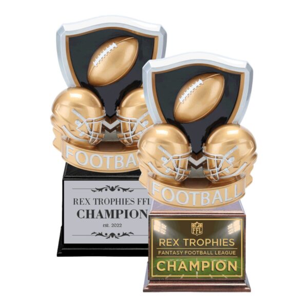 Shield Style Fantasy Football League Perpetual Trophy