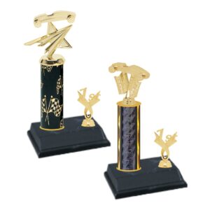Pinewood Derby on Column with Trim Trophy