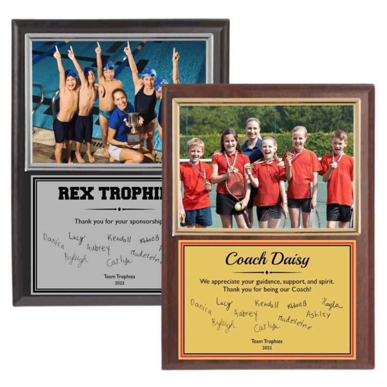 Picture Insert Plaque with Signatures — Rex Trophies