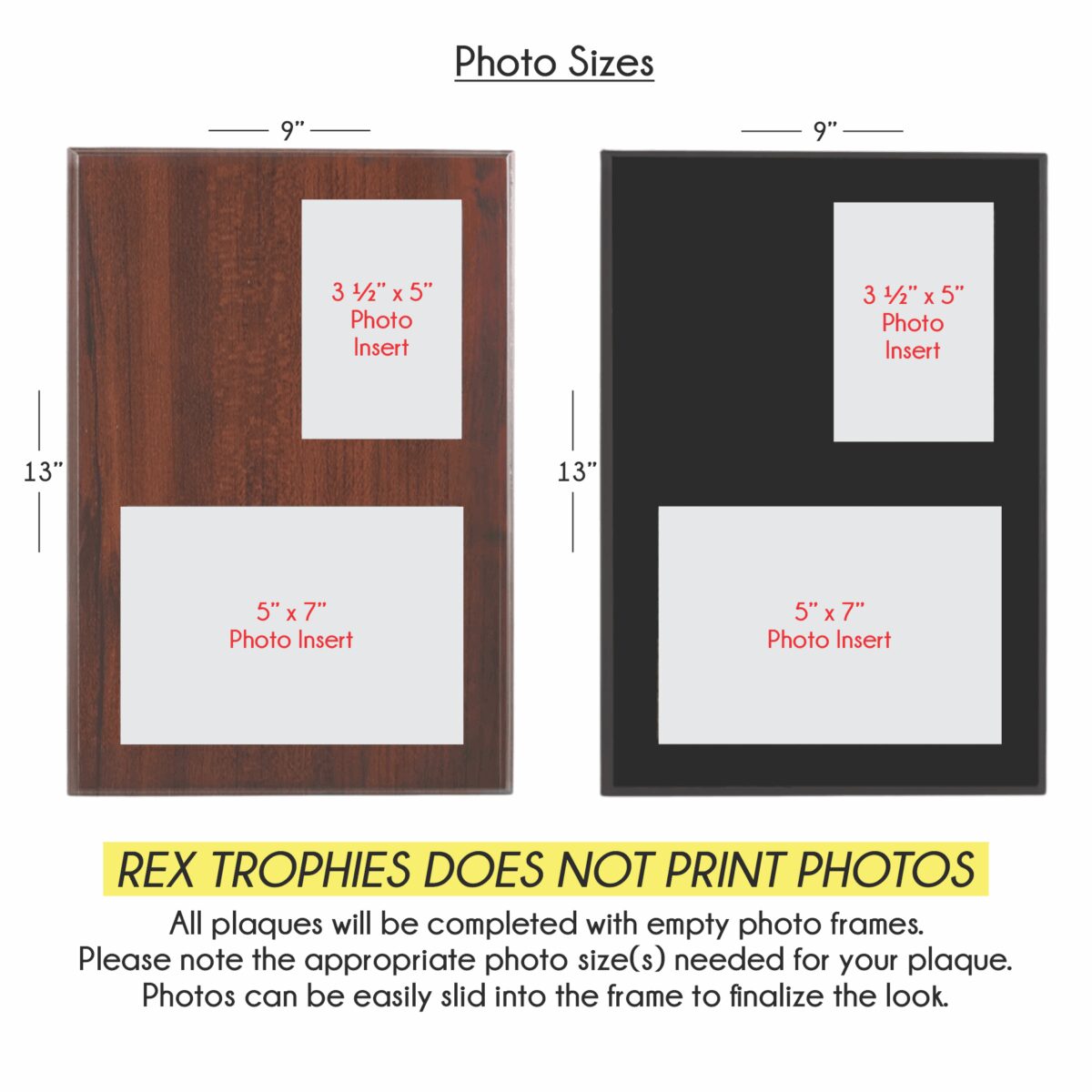 9x13 Plaque with Double Photo Insert - Image 4