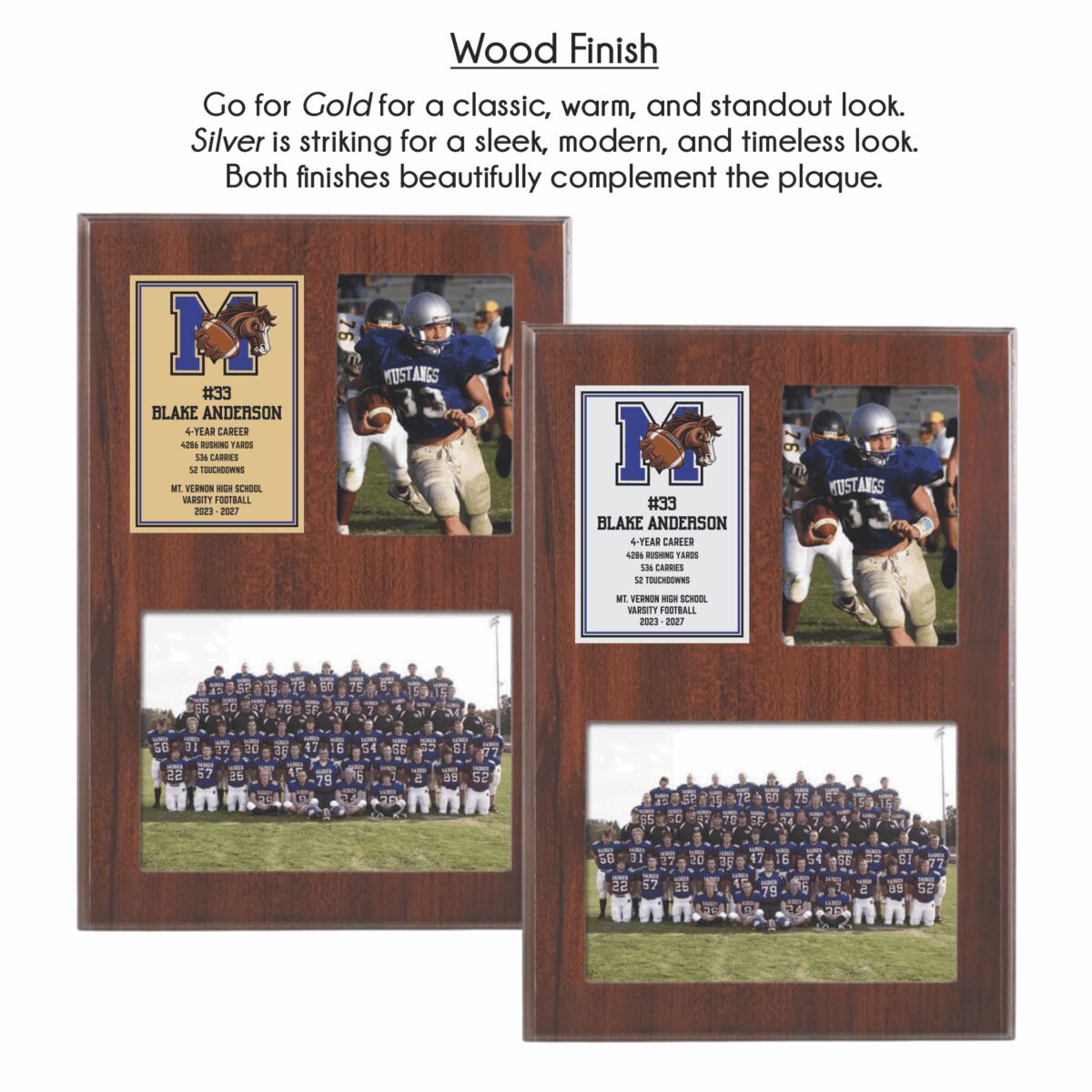 9x13 Plaque with Double Photo Insert - Image 2