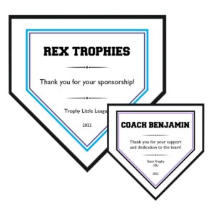 Home Plate Plaque with NO Logo