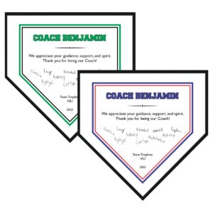 Home Plate Plaque with Signatures