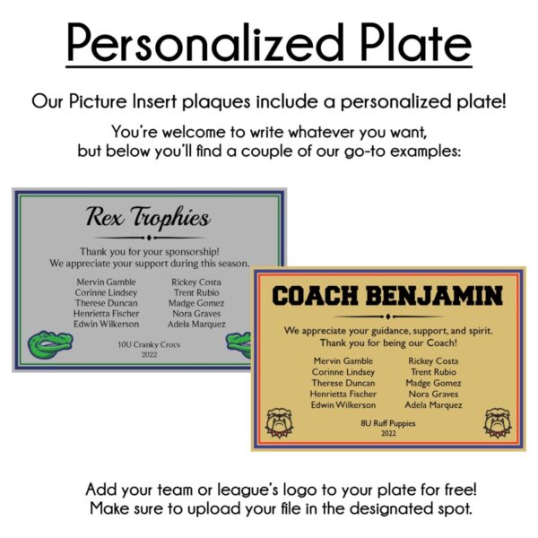 Picture Insert Plaque with Signatures - Image 4
