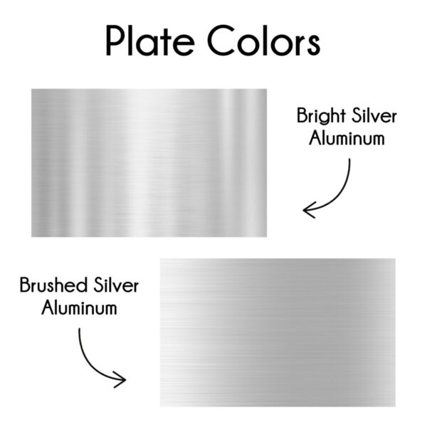 Diamond-Engraved Aluminum Plates - Image 2