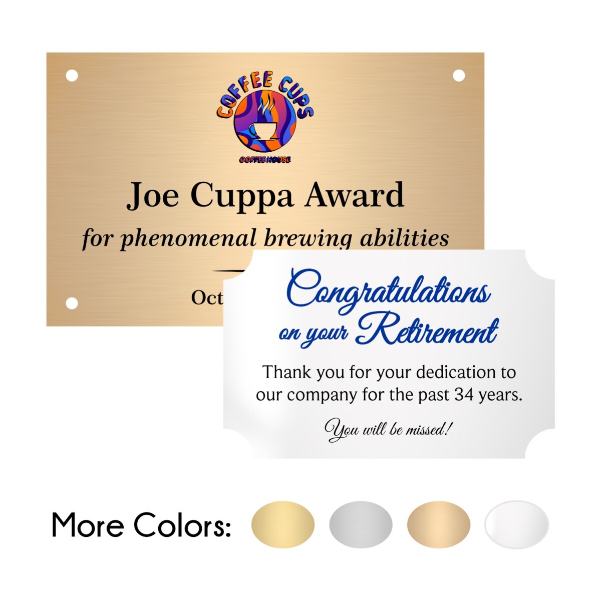 Color-Sublimation Plates — Rex Trophies