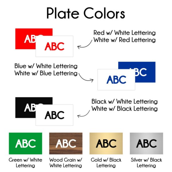 Engraved Plastic Plates - Image 2