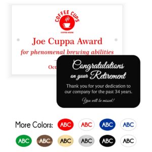 Engraved Plastic Plates
