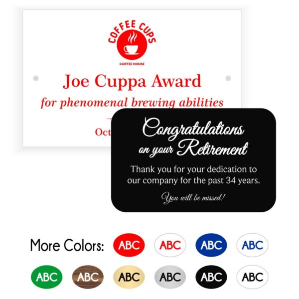 Engraved Plastic Plates