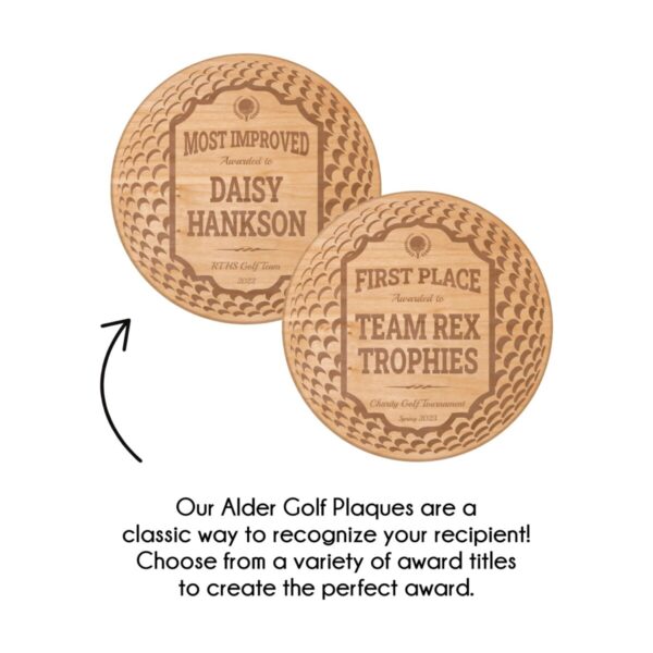 Alder Golf Plaque - Image 4