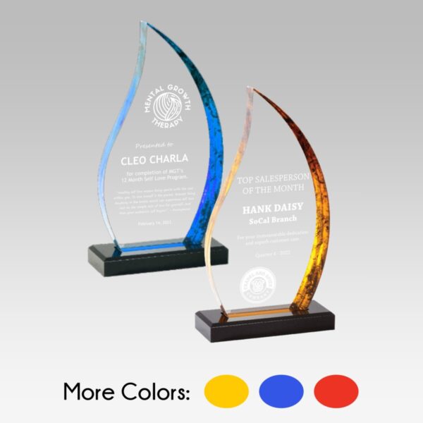 Avanti Flame Acrylic Award