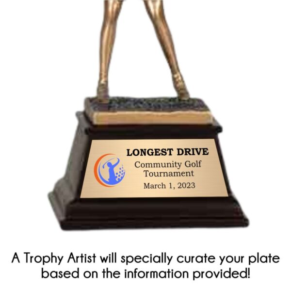 Bronze Golfer Resin Award - Image 4