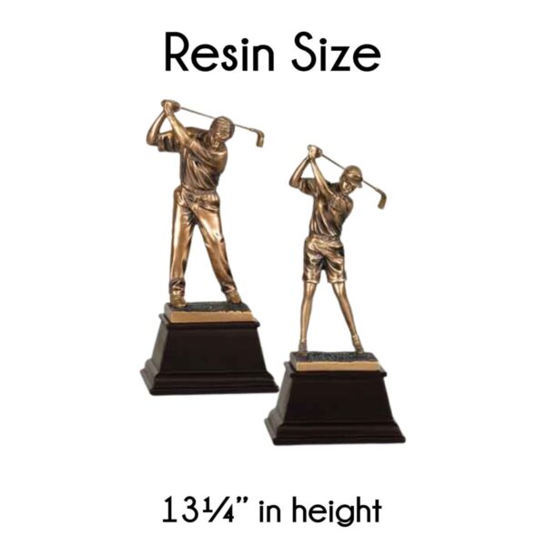 Bronze Golfer Resin Award - Image 2