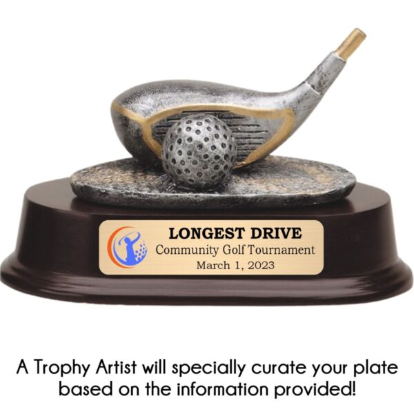 Old-Fashion Golfer Resin Award - Image 4