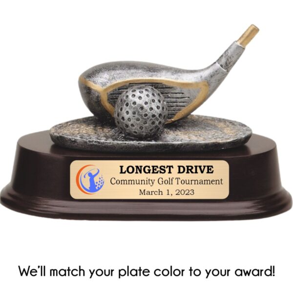 Old-Fashion Golfer Resin Award - Image 5