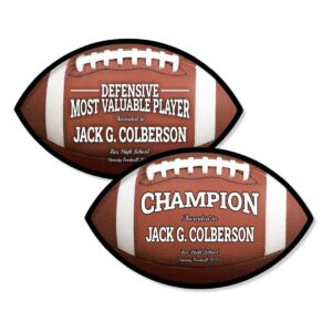 Color Football Plaque
