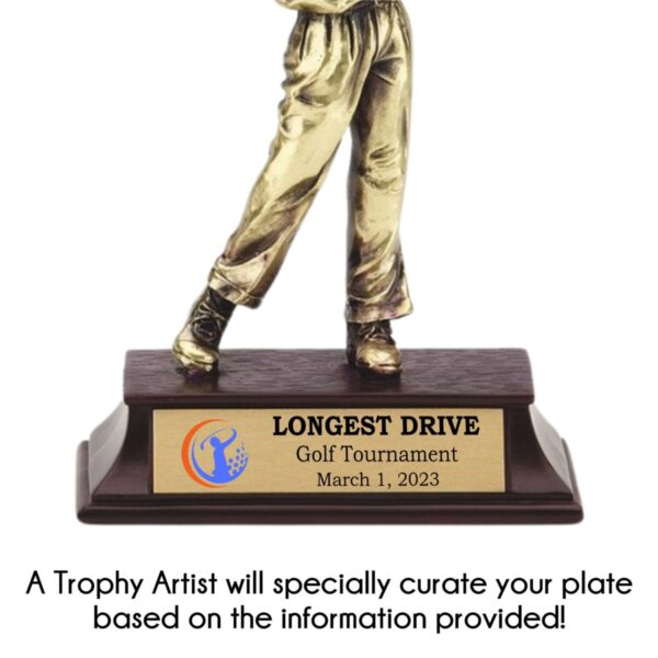 Gold Golfer Resin Award - Image 4