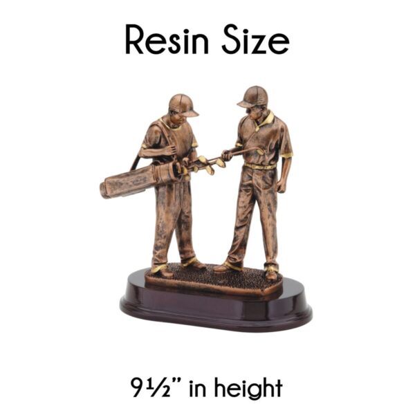 Golfer & Caddie Resin Award - Image 2