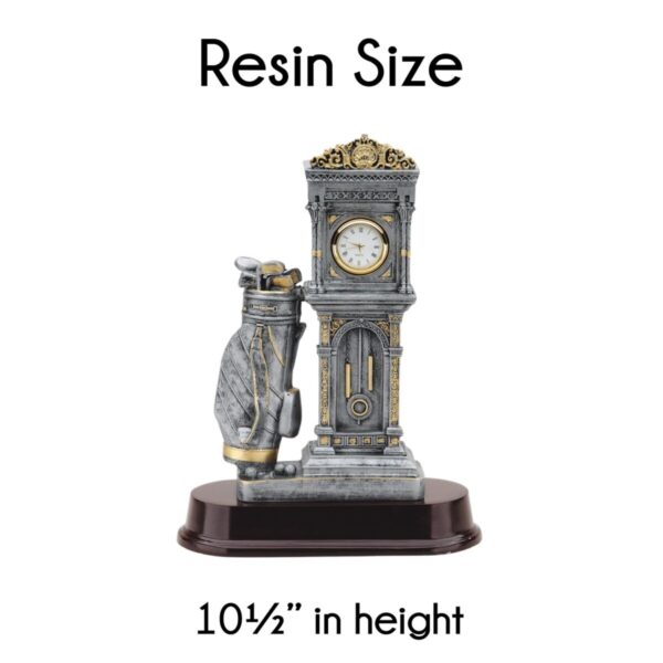 Golf Clock Resin Award - Image 2