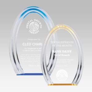 Halo Oval Acrylic Award