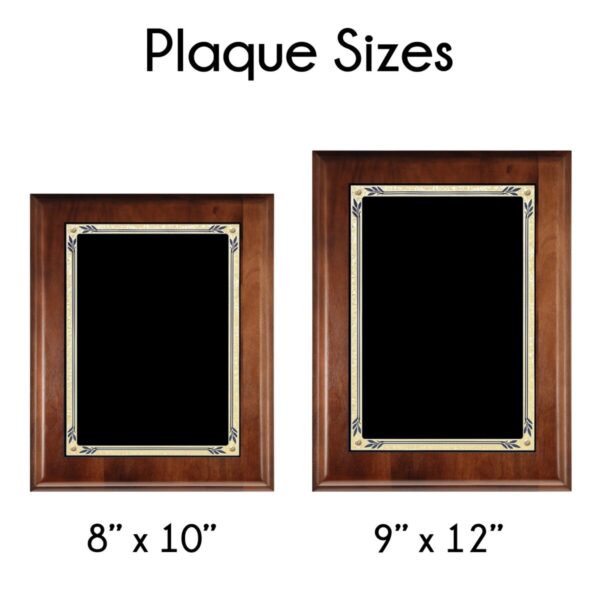 Heritage Classic Solid Walnut Plaque - Image 2