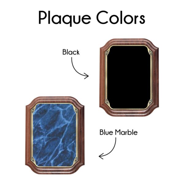 Heritage Notched Solid Walnut Plaque - Image 3